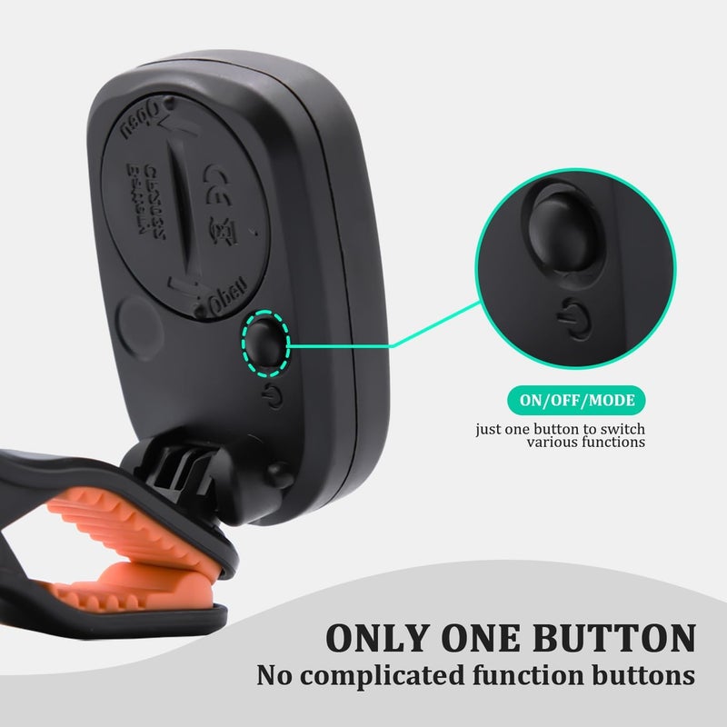 LALAOKS 10Pack Guitar Tuner Clip on Bulk,for Acoustic Guitar Bass Violin Ukulele Tuner - Image 4